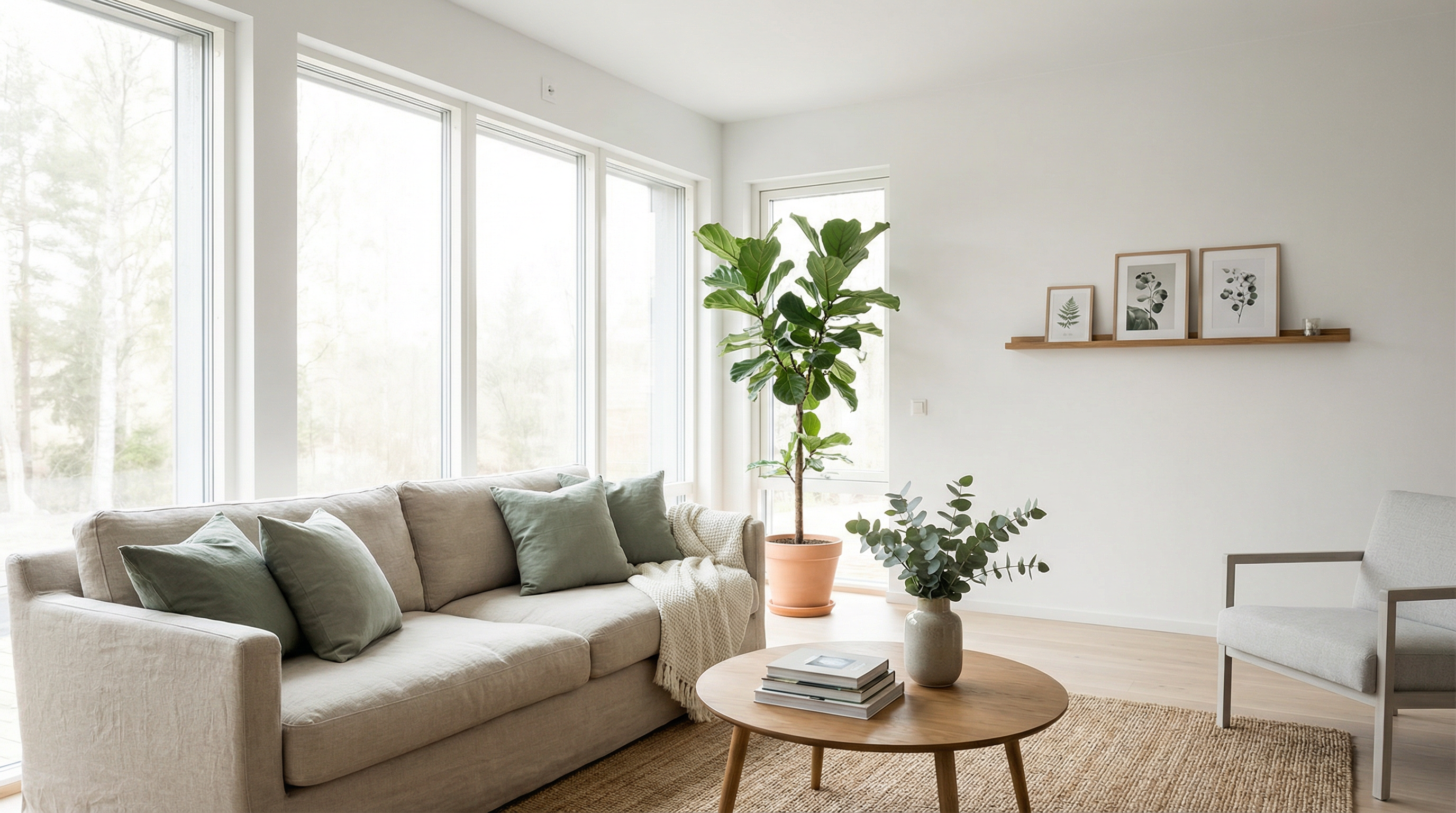 Pristine living room